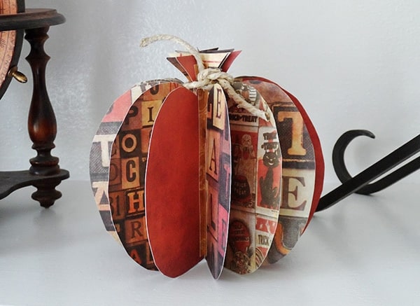 3D Paper Pumpkin - Crafts by Amanda