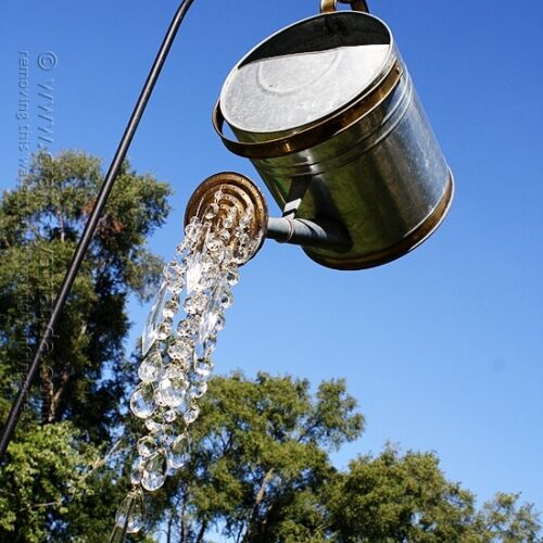 A Watering Can That Pours Crystals @amandaformaro Crafts by Amanda