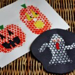 Bubble Wrap Stamping for Halloween @amandaformaro Crafts by Amanda