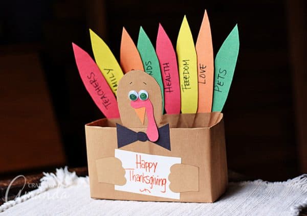 Cereal Box Turkey - Crafts by Amanda - Thanksgiving Crafts