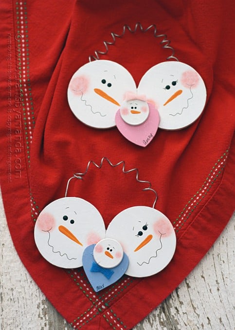 Baby's First Christmas Snowman Ornament - Crafts by Amanda