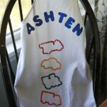 Cookie Cutter Stamped Apron by @amandaformaro for Kix Cereal
