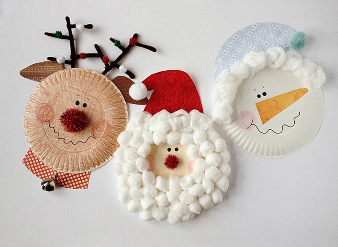 Santa paper plates sale