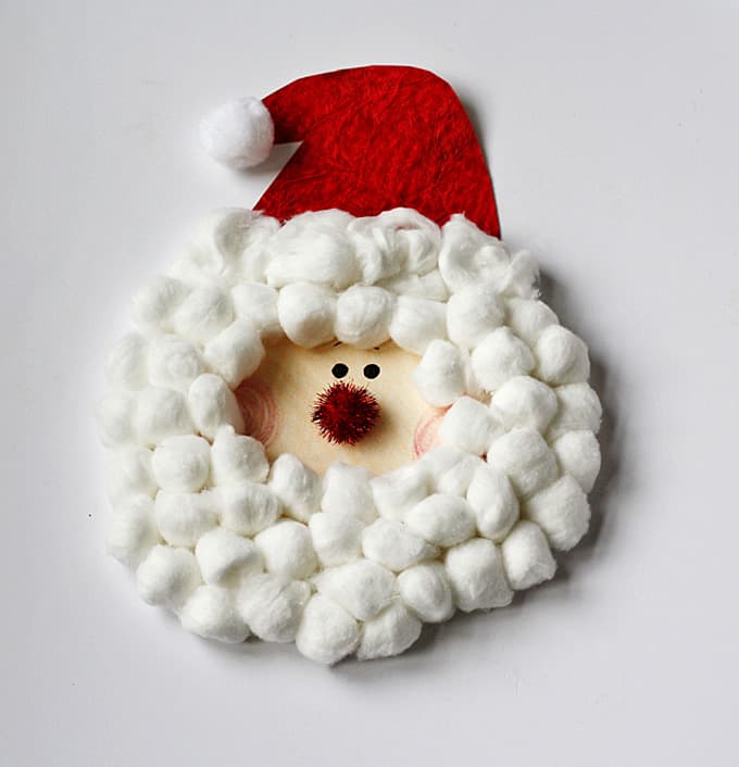 Paper plate best sale santa claus craft