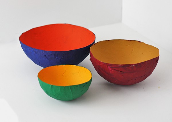 How To Design A Paper Mache Bowl With Less Than 4 items