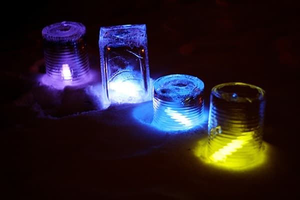 Glow Stick Ice Luminairies @amandaformaro Crafts by Amanda