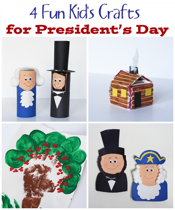 4 Fun Crafts for Presidents' Day by @amanda formaro Crafts by Amanda