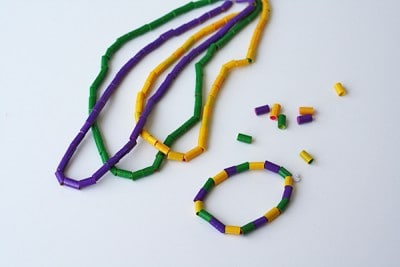 Duct Tape Mardi Gras Beads - Crafts by Amanda