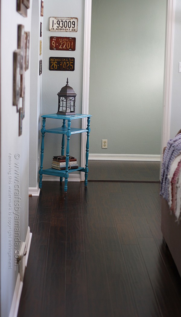 Stenciled Chalky Finish Table Makeover by @amandaformaro Crafts by Amanda