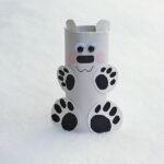 Cardboard Tube Polar Bear @amandaformaro Crafts by Amanda
