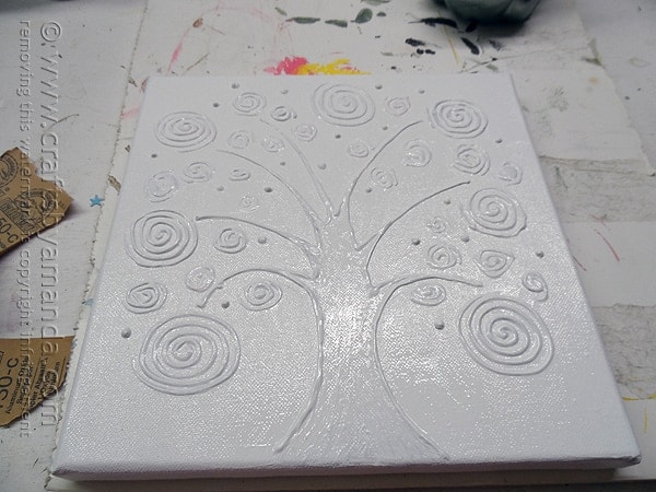 Swirl Tree on Canvas by @amandaformaro Crafts by Amanda