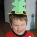 Four Leaf Clover Paper Plate Crown by @amandaformaro Crafts by Amanda