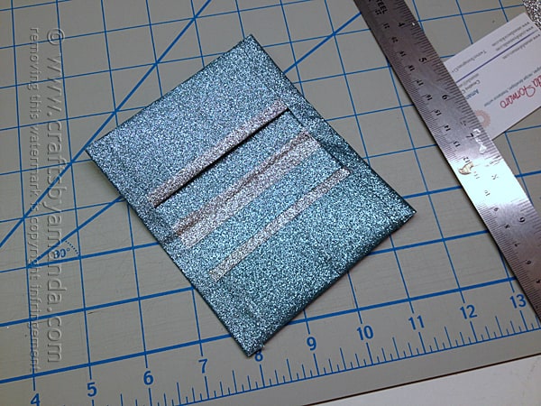 Love the idea of using glitter tape for a business card holder