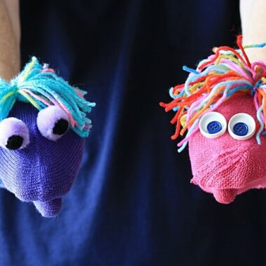 Easy Mitten Puppets by @amandaformaro of Crafts by Amanda