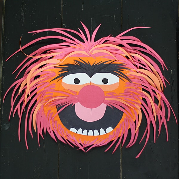 Paper Plate Animal from The Muppets by @amandaformaro Crafts by Amanda