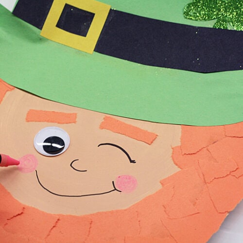 Winking Paper Plate Leprechaun - Crafts by Amanda