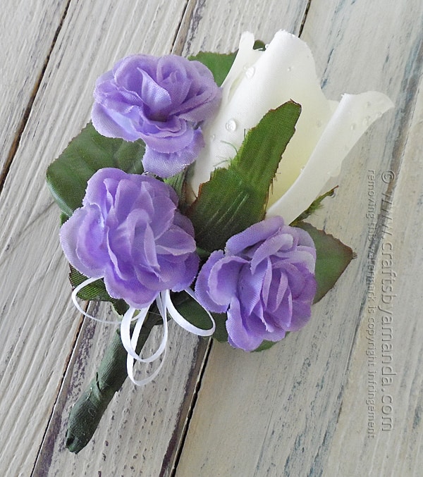 Make Your Own Corsage and Boutonniere for Prom by @amandaformaro Crafts by Amanda