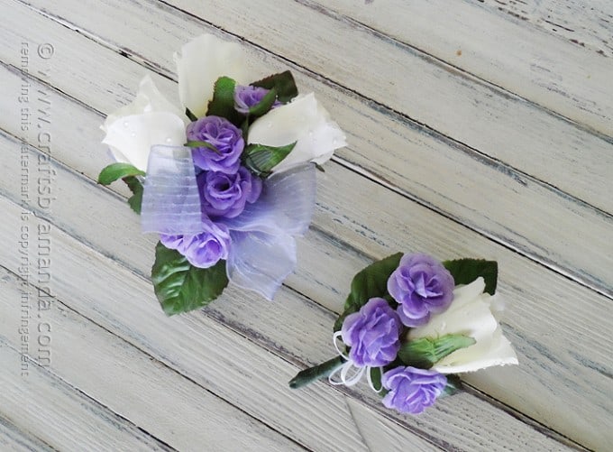 Make Your Own Corsage and Boutonniere for Prom Crafts by Amanda