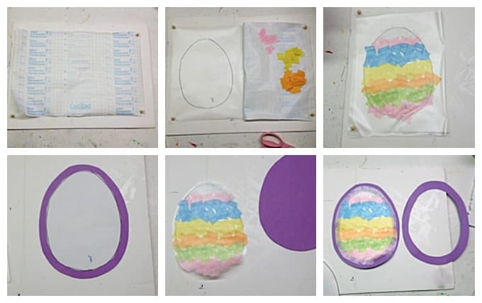 Easter Egg Sun Catcher steps