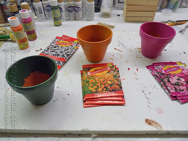 Coordinate the paint with the colors in the seed packets