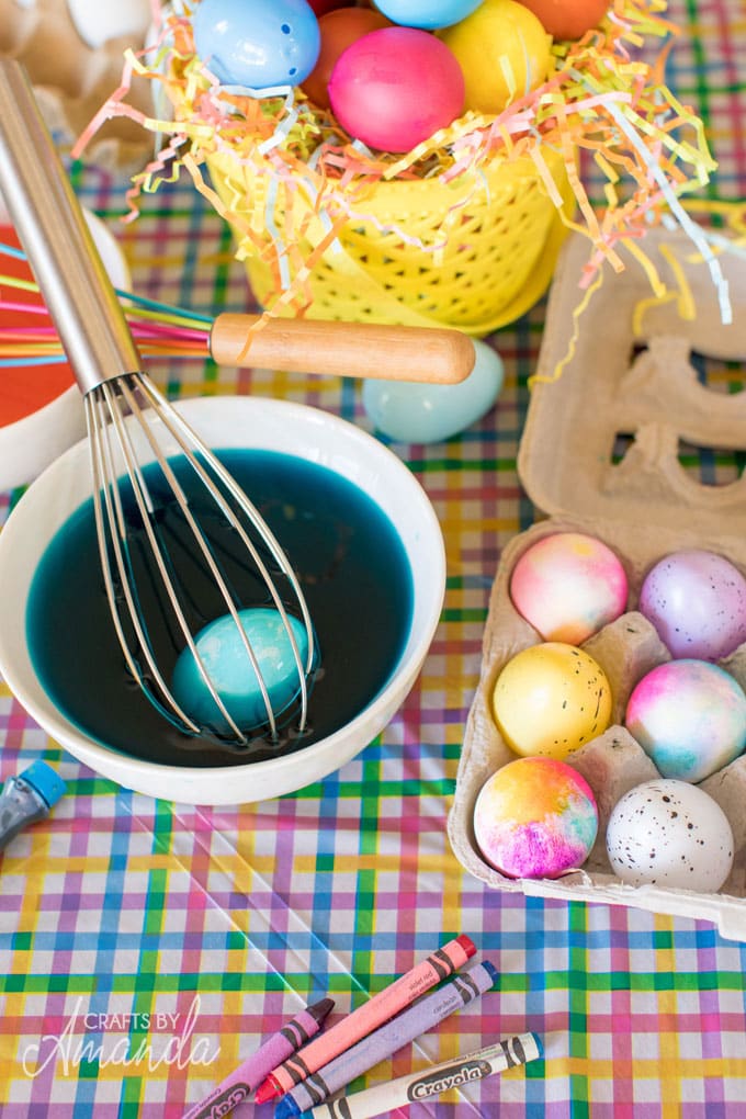 easter egg dyeing supplies