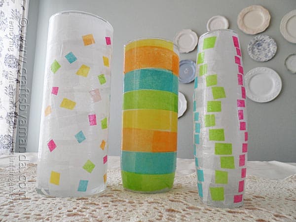 How lovely! What a great decoupage craft for me and the kids. Great for Grandma for Mother's Day too!