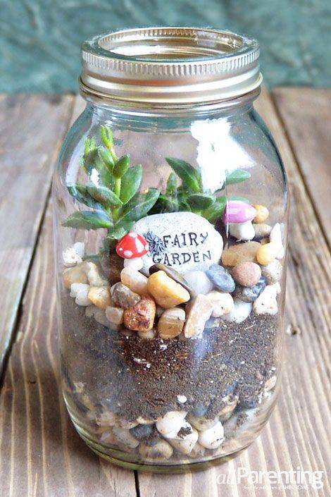 Terrarium in a Mason Jar - All Parenting