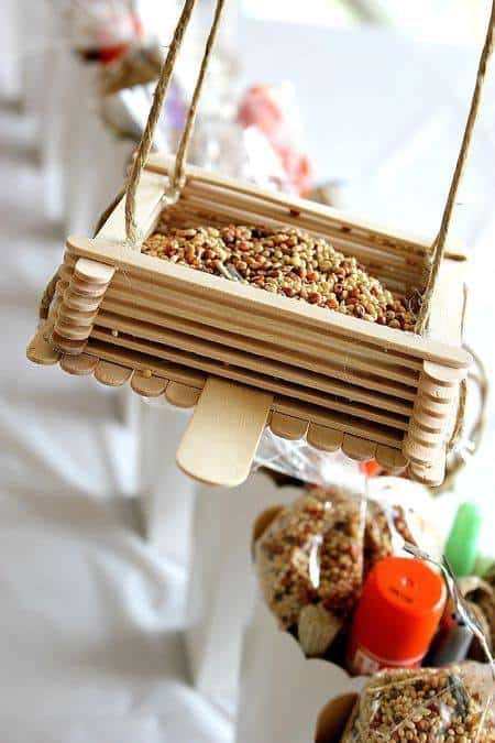 Craft Stick Bird Feeder - Create Celebrate Explore