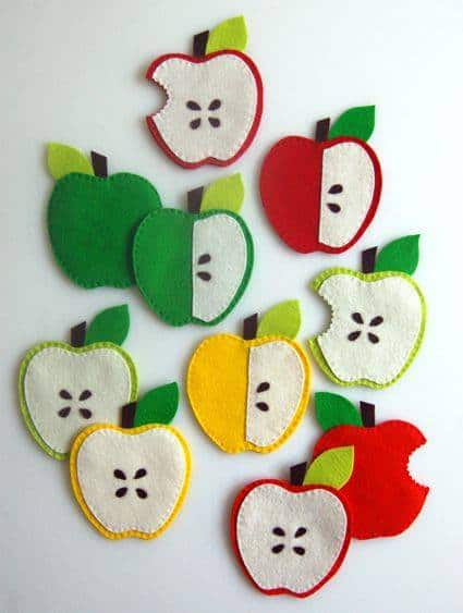 Apple Coasters - The Purl Bee