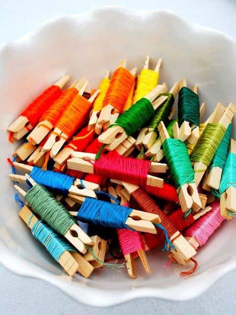 Organizing Embroidery Floss - Mrs. Jones