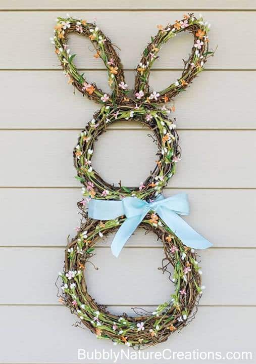 Bunny Wreath - Bubbly Nature Creations