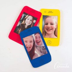 Cell Phone Selfie Card for dad or mom