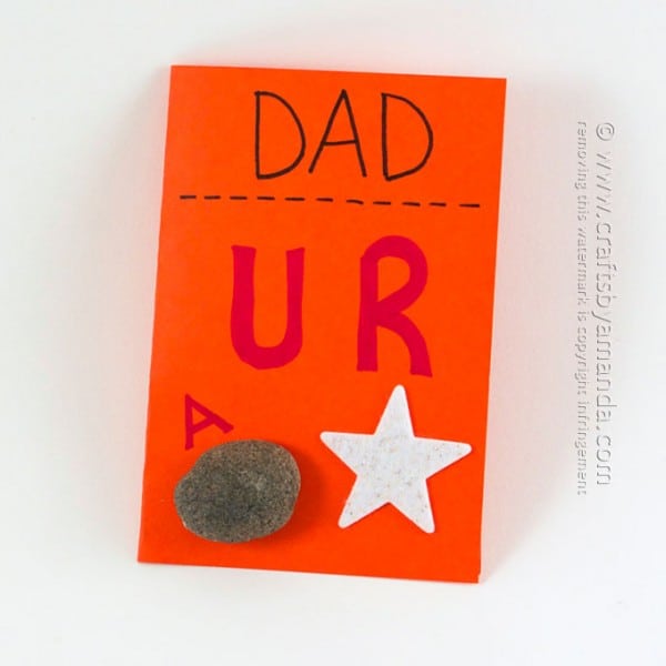 Dad is a Rock Star Card - Crafts by Amanda