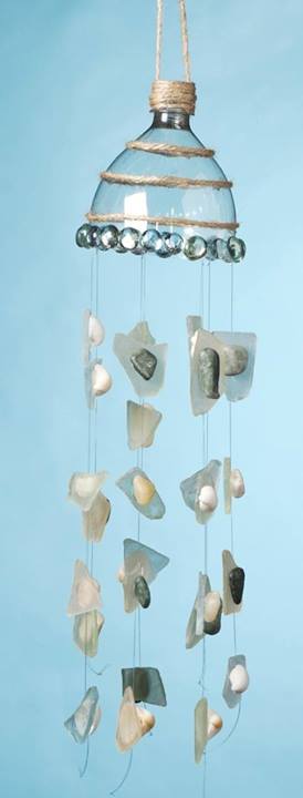 Liter Bottle Wind Chime - I Love to Create