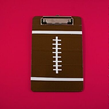 Duct Tape Football Clipboards by Amanda Formaro of Crafts by Amanda