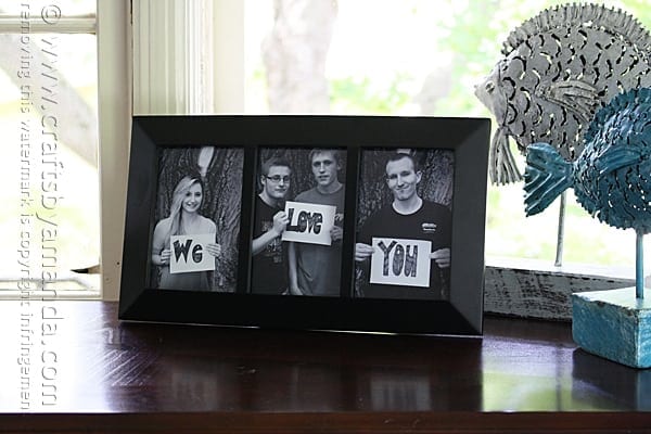 We Love You Photo Frame Crafts By Amanda