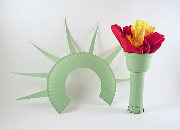 Statue of Liberty Crown and Torch Noise Maker by Amanda Formaro of Crafts by Amanda