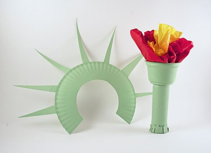Statue of Liberty Crown and Torch Noise Maker by Amanda Formaro of Crafts by Amanda