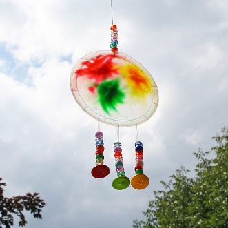 Colorful Sun Catcher from Glue