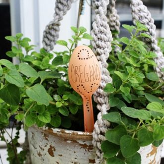 Plastic Spoon Garden Markers by Amanda Formaro of Crafts by Amanda