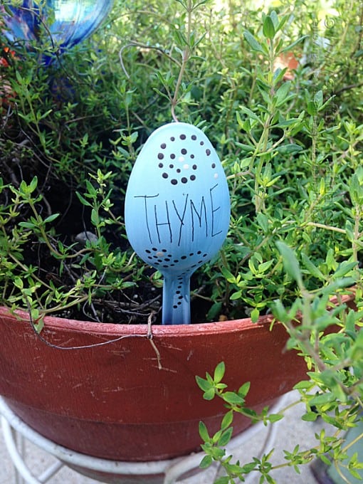 Plastic Spoon Garden Markers Crafts by Amanda