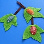Plastic Spoon Bugs on a Branch