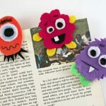 OH MY GOSH! Cutest bookmarks on the planet, must make these! - Monster Bookmark Craft by Amanda Formaro of Crafts by Amanda