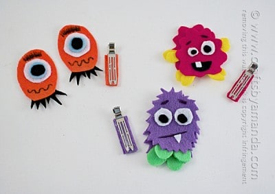 Monster Bookmark Craft - Crafts by Amanda