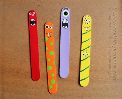 Monster Craft From Craft Sticks