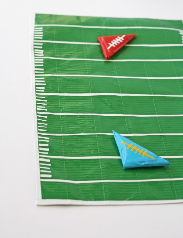 Learn to make this fun duct tape football field from Amanda Formaro of Crafts by Amanda