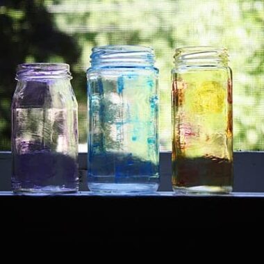Painting on Jars with Glass Stain - Crafts by Amanda