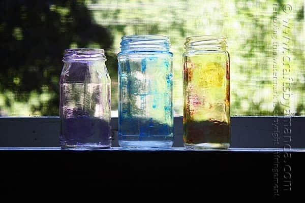 Painting Stained Glass Jars and Vases