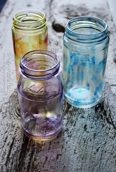 Painting on Jars with Glass Stain - Crafts by Amanda