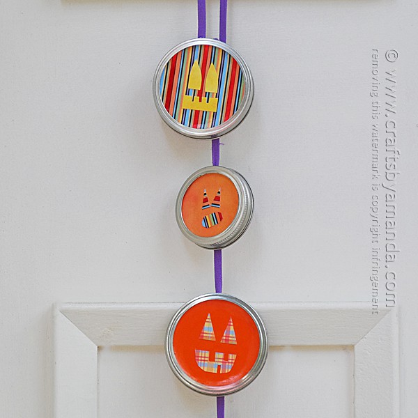 Jack O' Lantern Halloween Door Hanger - Amanda Formaro, Crafts by Amanda
